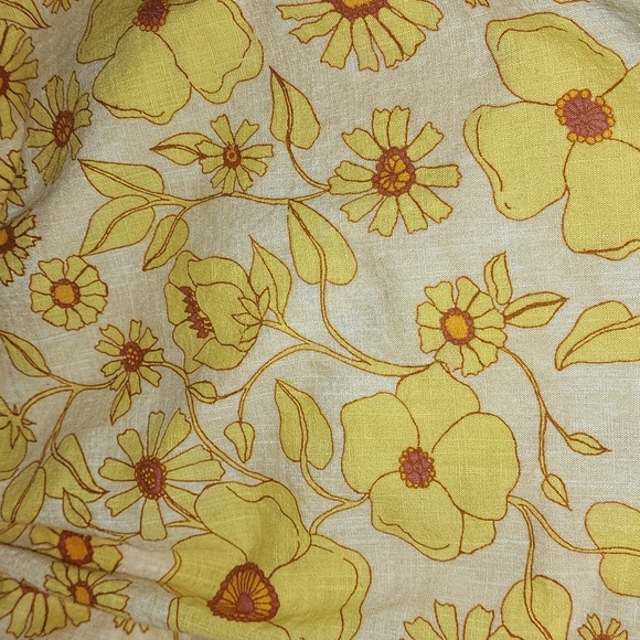 Free People Miss Daisy Cotton Printed Top sz S - Picture 8 of 11